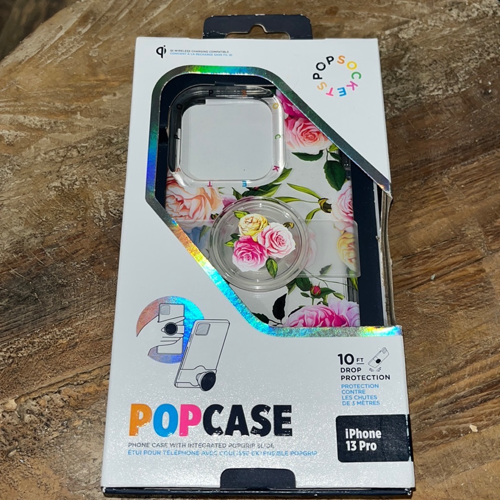 NEW Popsockets POPCase - Apple iphone 13 Pro - Vintage Floral
